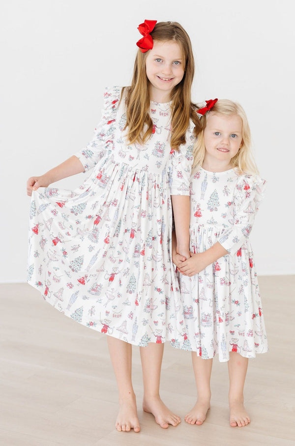 claras-christmas-ruffle-twirl-dress Mila & Rose - Sophia's StyleTwirl Ruffle Dress 3/4-1